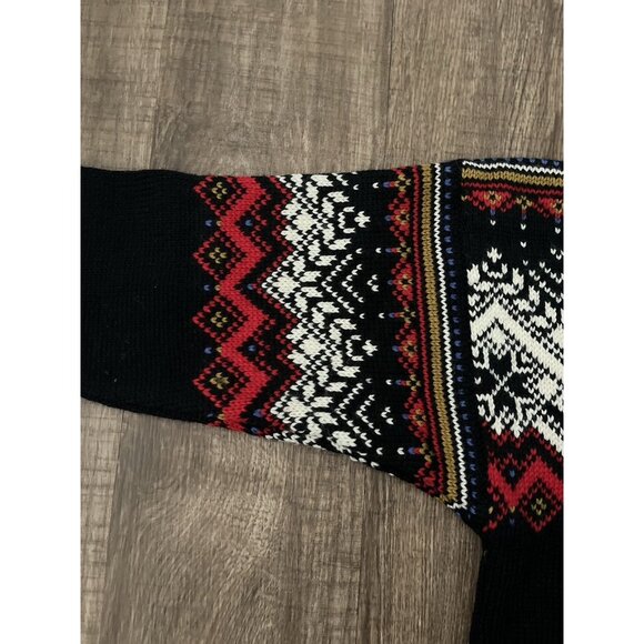 Dale of Norway Wool Sweater Womens Size 12 Fair Isle USA Olympic Tag Snowflake - Picture 4 of 12